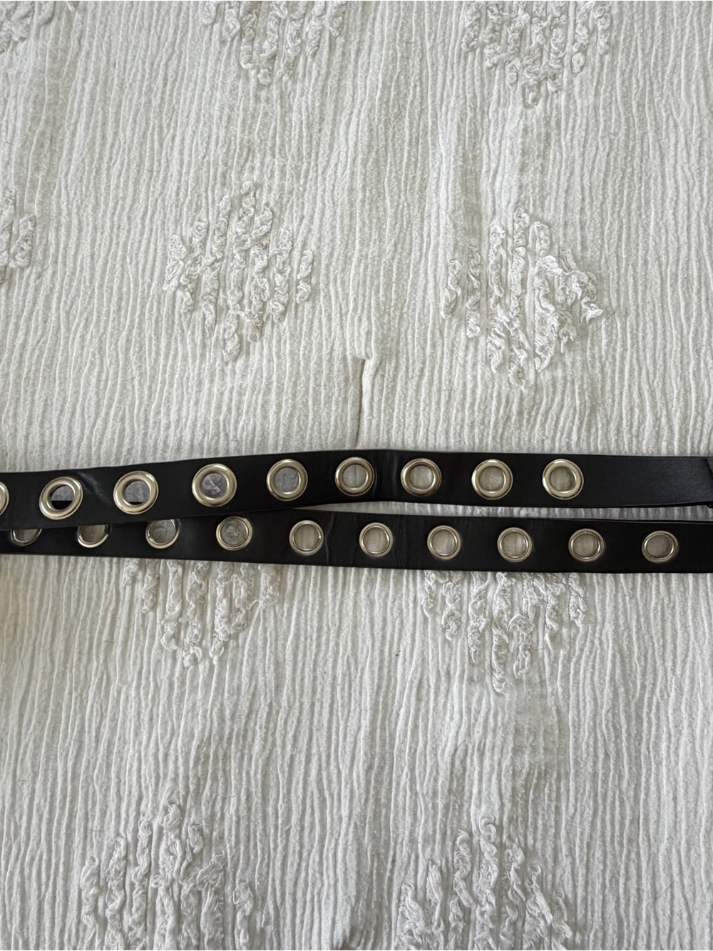 PacSun Black Double-Row Grommet Belt